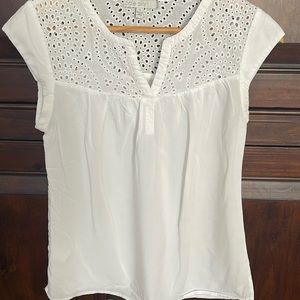 Cap sleeve top. Very gently worn, no stains.